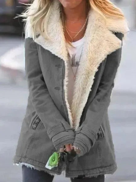 ALL Denim Wool Long Sleeve Warm Sweater