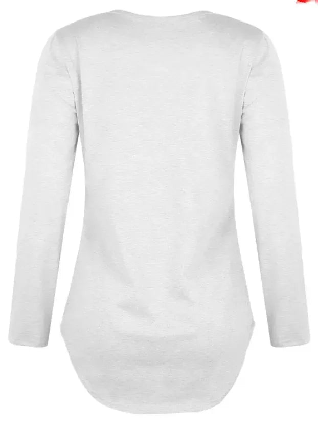 Casual Solid Crisscross Long sleeve Top