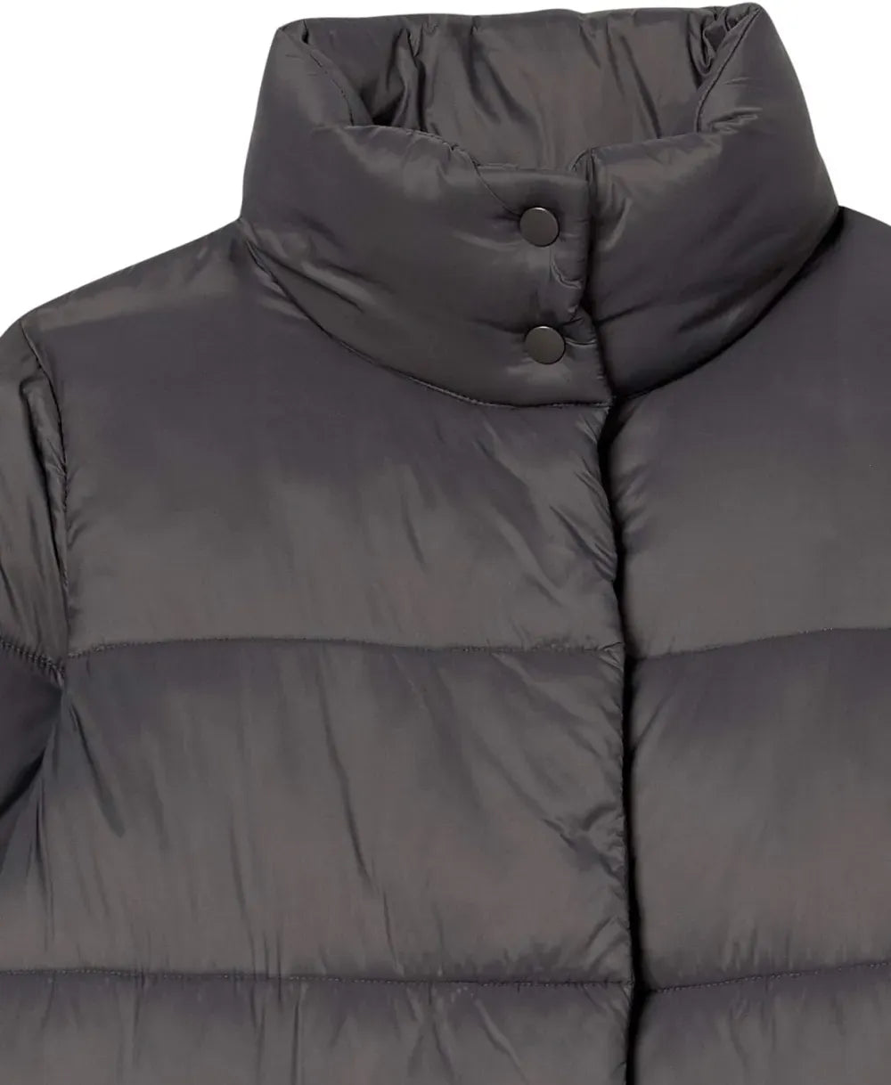 Women's Lightweight Water-Resistant Longer Length Cocoon Puffer Coat