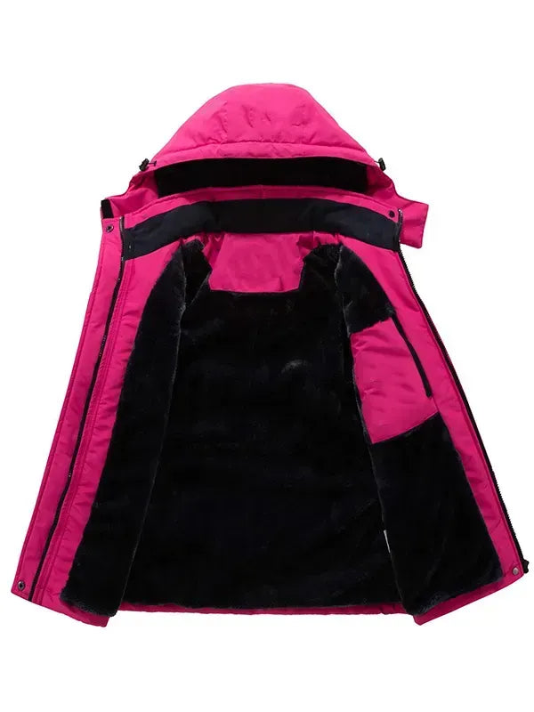 Women's waterproof winter warm ski jacket