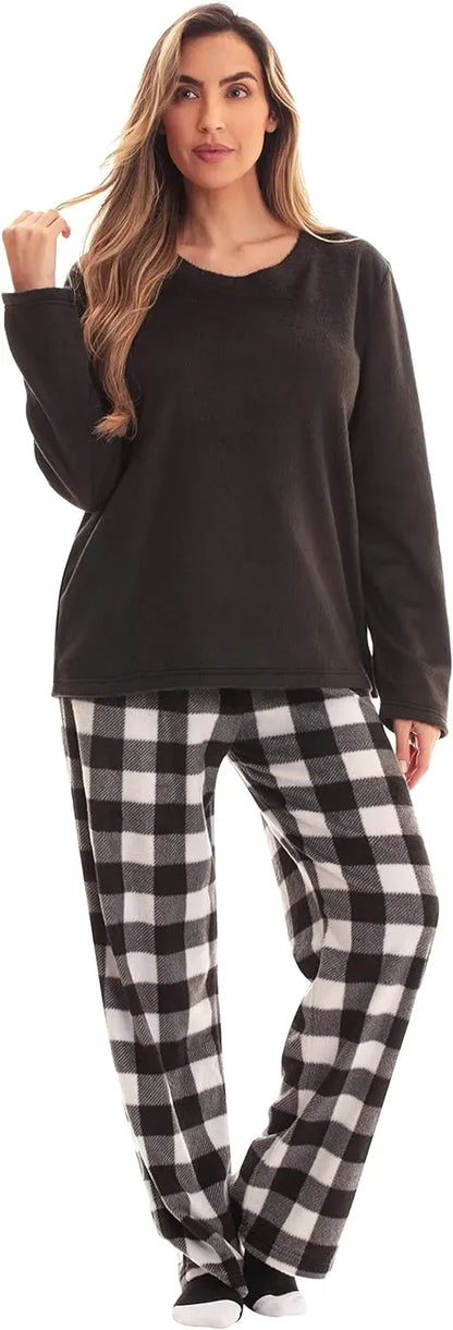 Women’s Pajama Pant Set - Nightgown with Matching Socks