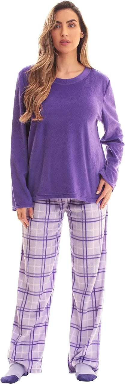 Women’s Pajama Pant Set - Nightgown with Matching Socks