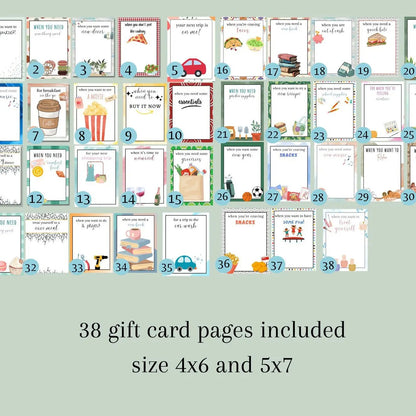 🎁🎅🏼MERRY CHRISTMAS! GIFT CARD BOOK📚 14 Themed Pages, Hardcover & Durability Line