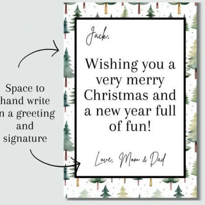 🎁🎅🏼MERRY CHRISTMAS! GIFT CARD BOOK📚 14 Themed Pages, Hardcover & Durability Line
