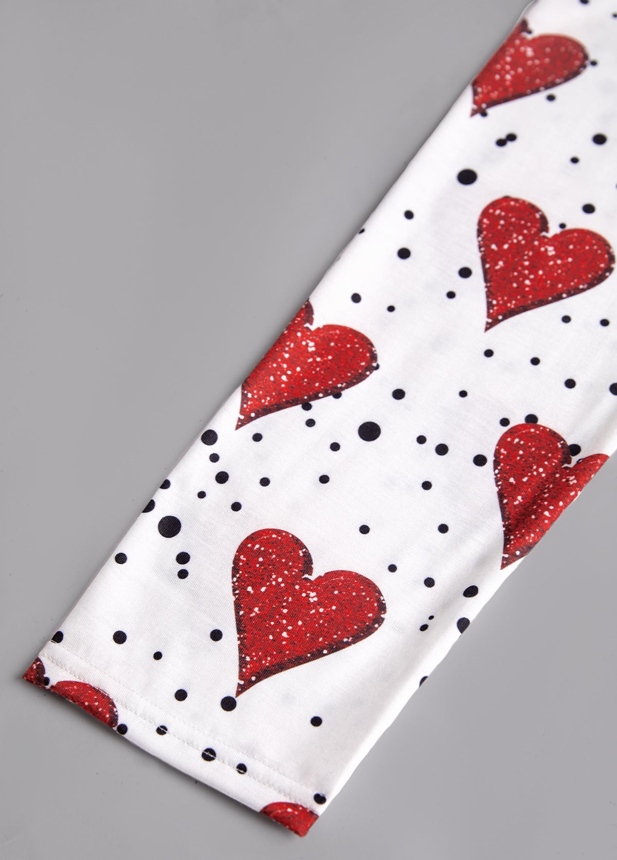 White Valentine's Day Print Long Sleeve T Shirt
