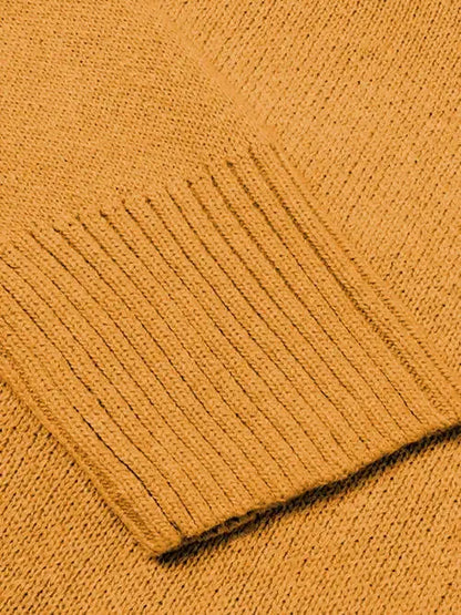 V-Neck Long Sleeve Knit Top Sweater AC