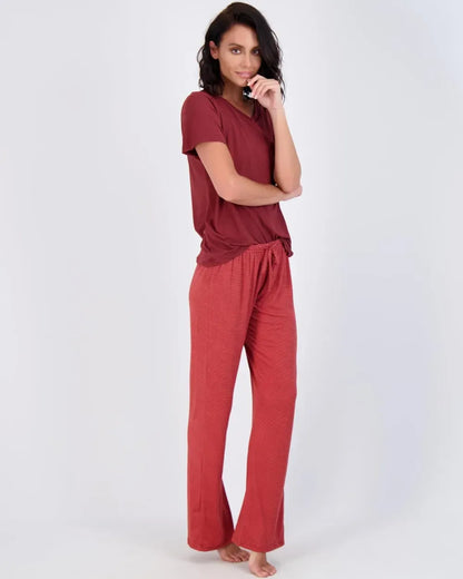 2 Pack: Women’s Pajama Set Super-Soft Short & Long Sleeve Top With Pants (Available In Plus Size)