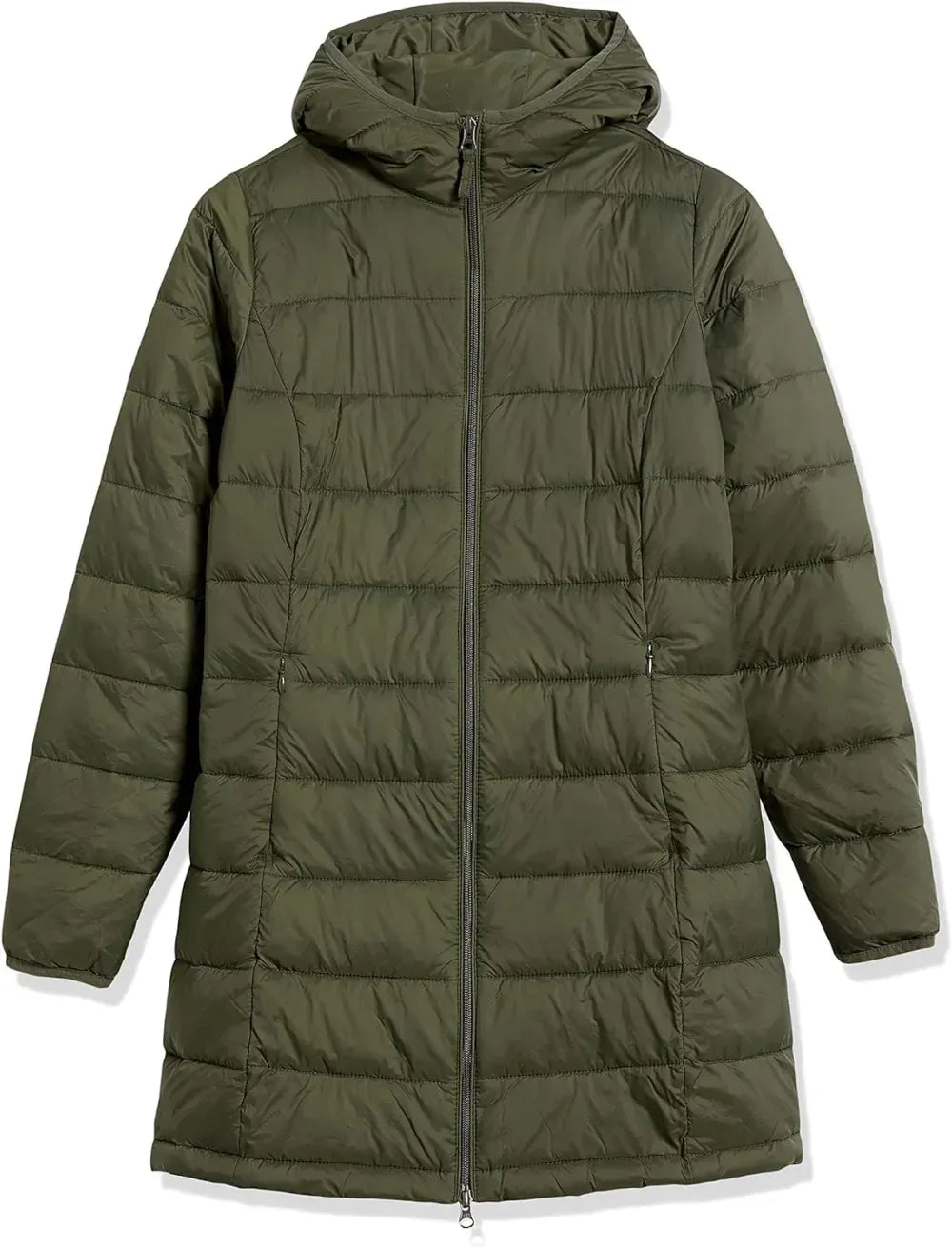 Women's Lightweight Water-Resistant Hooded Puffer Coat (Available in Plus Size)