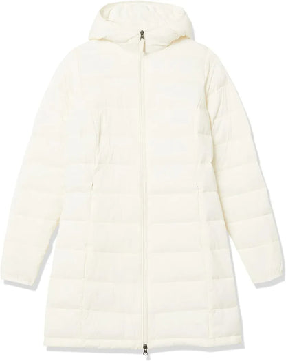 Women's Lightweight Water-Resistant Hooded Puffer Coat (Available in Plus Size)