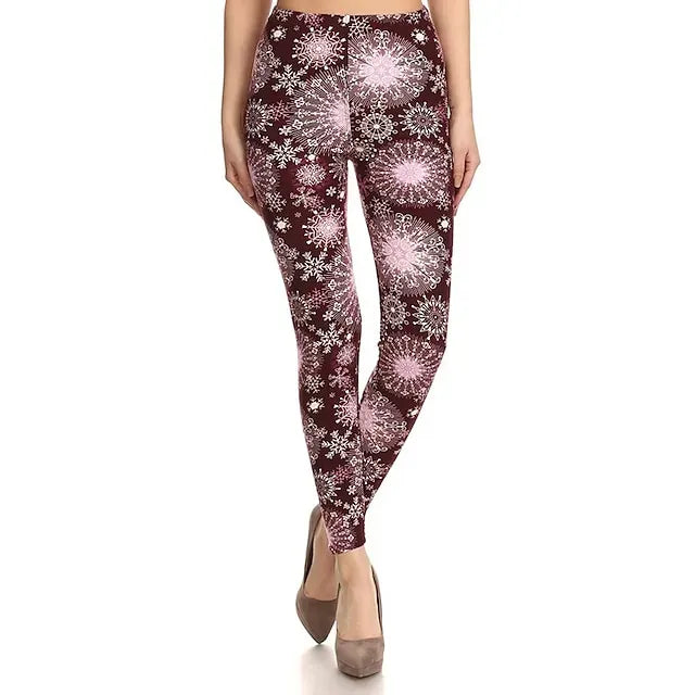 Santa Claus Leggings Jogger Pants Women's Christmas Christmas Christmas Eve Adults' Christmas New Year Eve Polyester Lycra Spandex Pants
