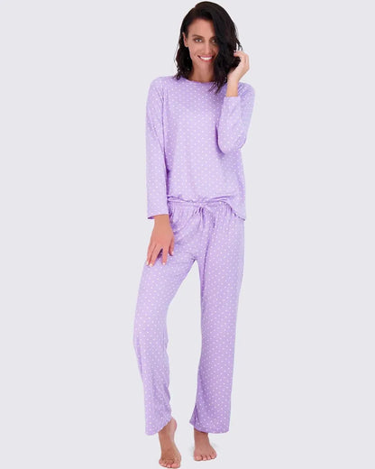 2 Pack: Women’s Pajama Set Super-Soft Short & Long Sleeve Top With Pants (Available In Plus Size)