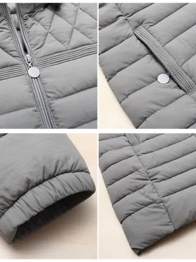 Women's down jacket simple casual with pockets