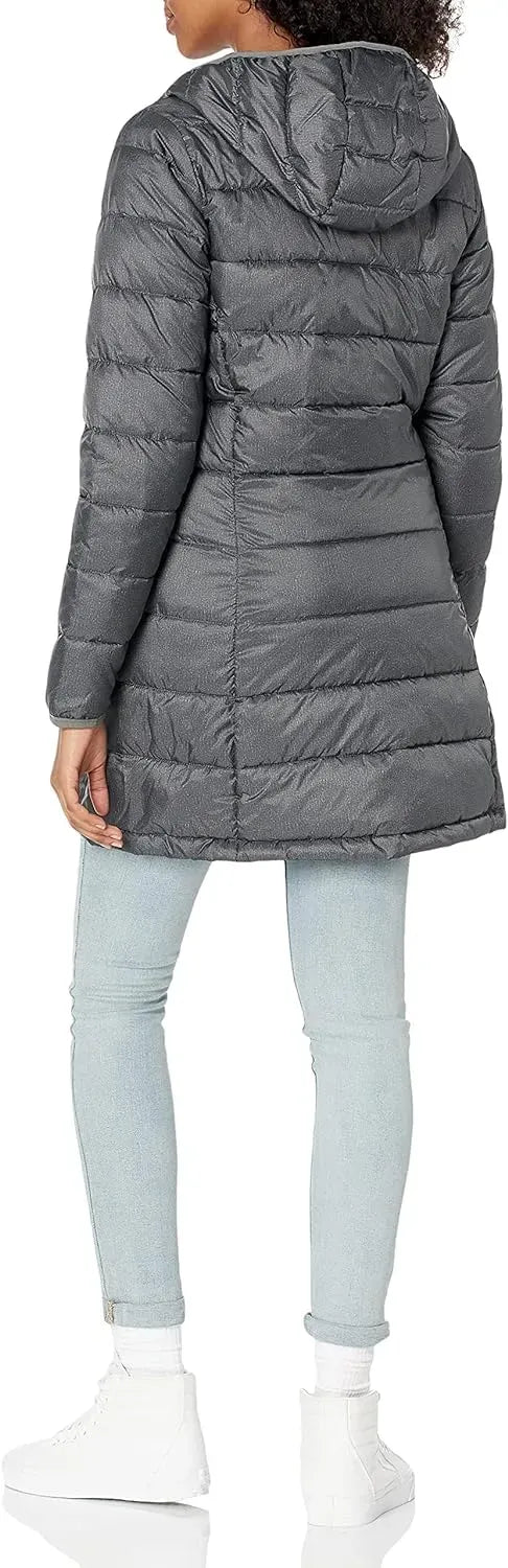 Women's Lightweight Water-Resistant Hooded Puffer Coat (Available in Plus Size)