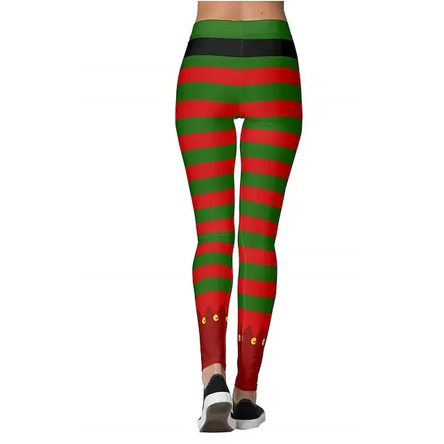 Santa Claus Leggings Jogger Pants Women's Christmas Christmas Christmas Eve Adults' Christmas New Year Eve Polyester Lycra Spandex Pants