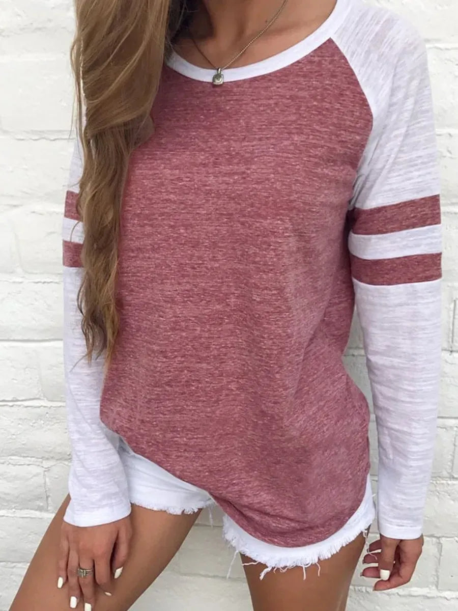 Patchwork  Long Sleeve T-Shirt