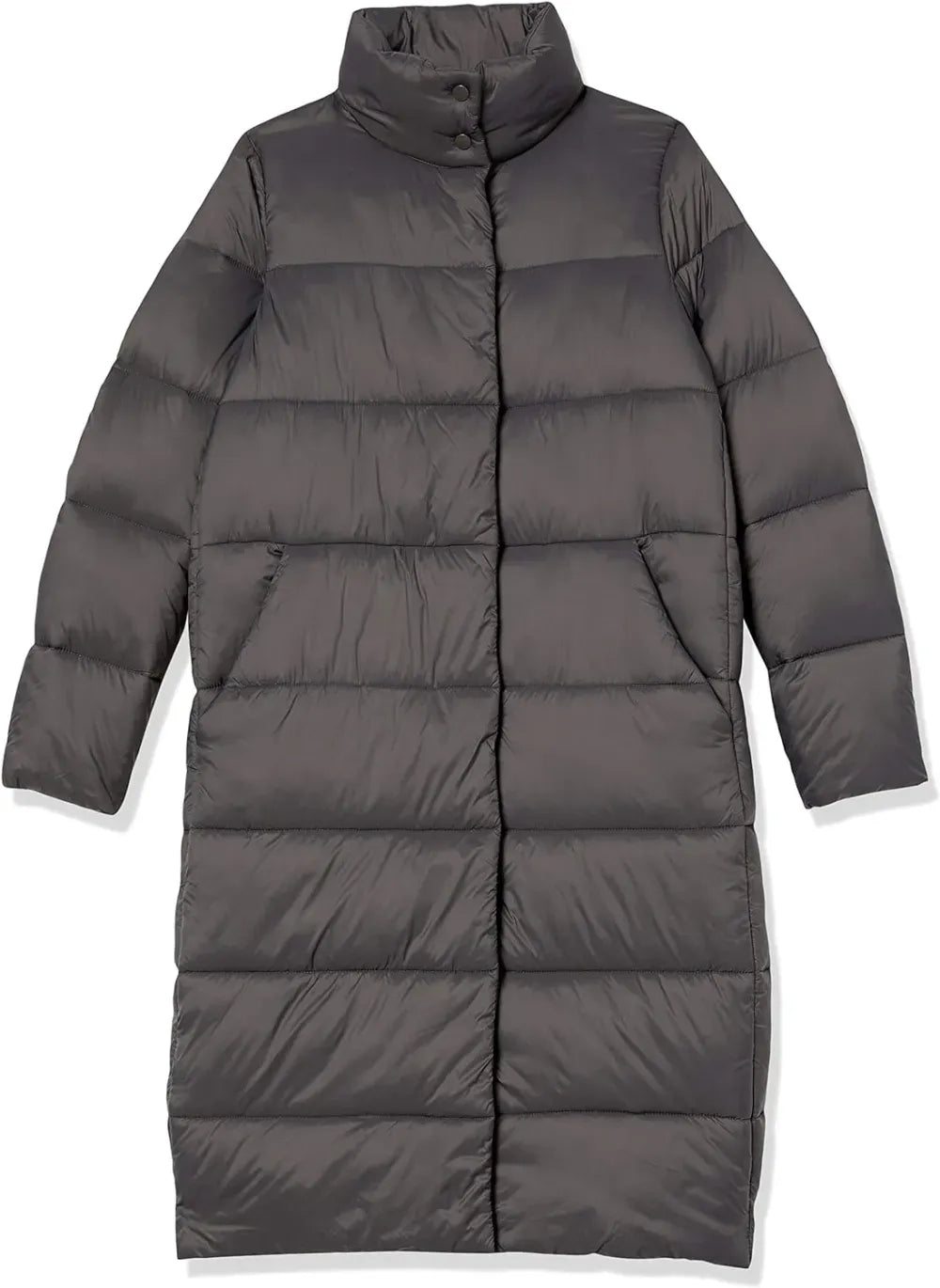 Women's Lightweight Water-Resistant Longer Length Cocoon Puffer Coat