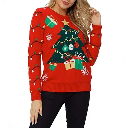 Christmas Trees Masquerade Ugly Christmas Sweater / Sweatshirt Pullover Women's Christmas Christmas Masquerade Christmas Eve Adults Party Christmas 100% Acrylic Top