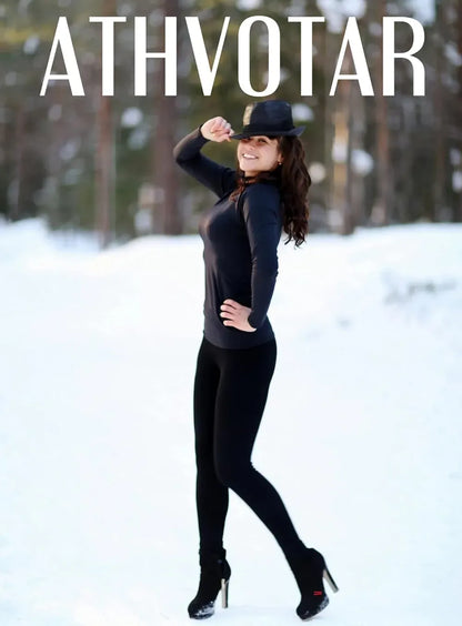 Fleece Lined Winter Warm Leggings for Women Thick Thermal Velvet Tights