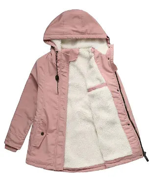 Women's Long Coat Windproof and Warm 3-in-1