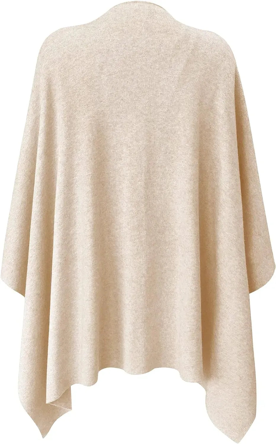 Womens Large Cross Front Poncho Sweater Wrap Topper Knitted Elegant Shawls Cape for Fall Winter