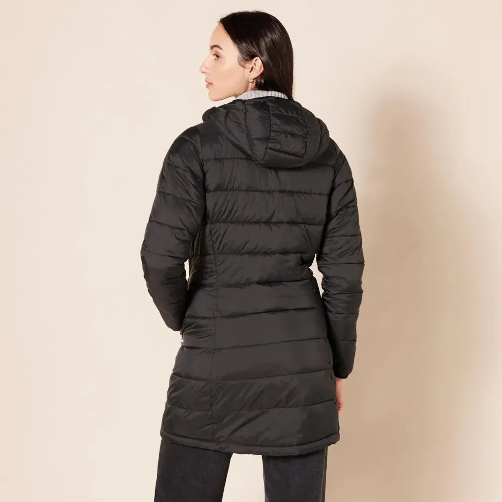 Women's Lightweight Water-Resistant Hooded Puffer Coat (Available in Plus Size)