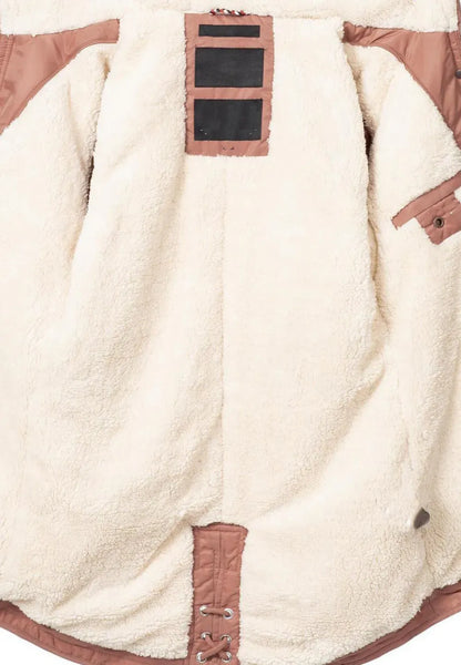 Women's padded parka coat black