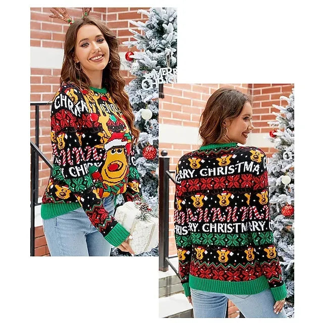 Christmas Snowman Ugly Christmas Sweater / Sweatshirt Sweatshirt Pullover Anime Funny Top For Women's Adults' 3D Print 100% Polyester Party Casual Daily