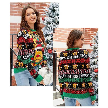 Christmas Snowman Ugly Christmas Sweater / Sweatshirt Sweatshirt Pullover Anime Funny Top For Women's Adults' 3D Print 100% Polyester Party Casual Daily