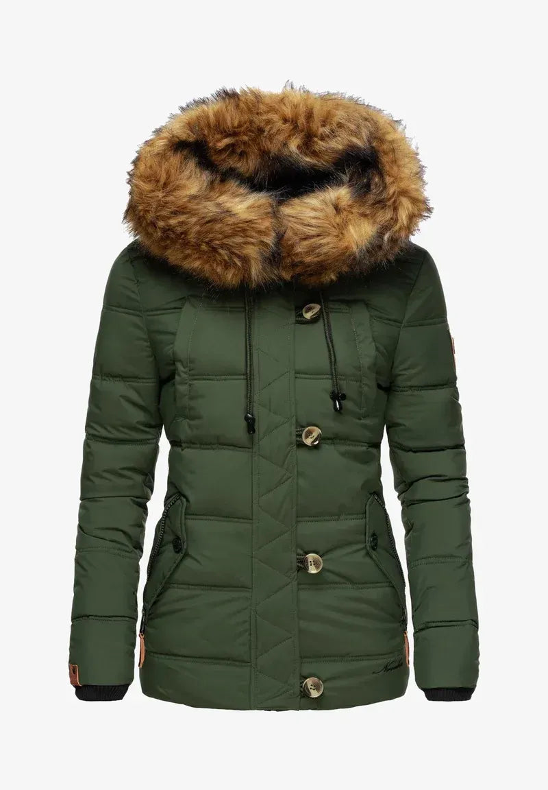 Women's windproof padded jacket Orange