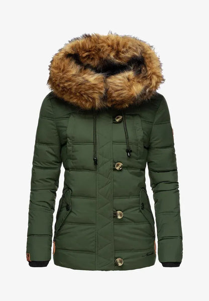 Women's windproof padded jacket Orange