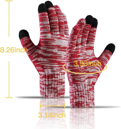 Honnesserry Winter Warm Beanie Hat Scarf and Touchscreen Gloves Set for Womens Skull Caps Neck Scarves with Fleece Lined