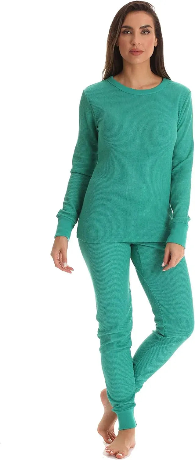 Women's Thermal Underwear Pajamas Set