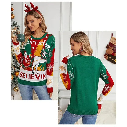 Christmas Snowman Ugly Christmas Sweater / Sweatshirt Sweatshirt Pullover Anime Funny Top For Women's Adults' 3D Print 100% Polyester Party Casual Daily