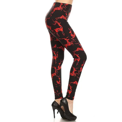 Santa Claus Leggings Jogger Pants Women's Christmas Christmas Christmas Eve Adults' Christmas New Year Eve Polyester Lycra Spandex Pants