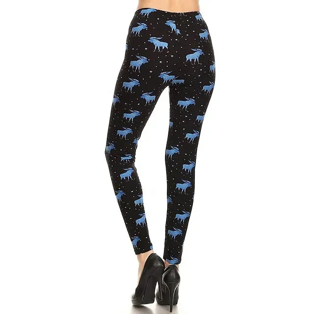 Santa Claus Leggings Jogger Pants Women's Christmas Christmas Christmas Eve Adults' Christmas New Year Eve Polyester Lycra Spandex Pants