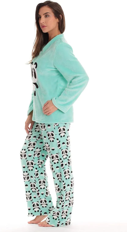 Plush Pajama Sets for Women