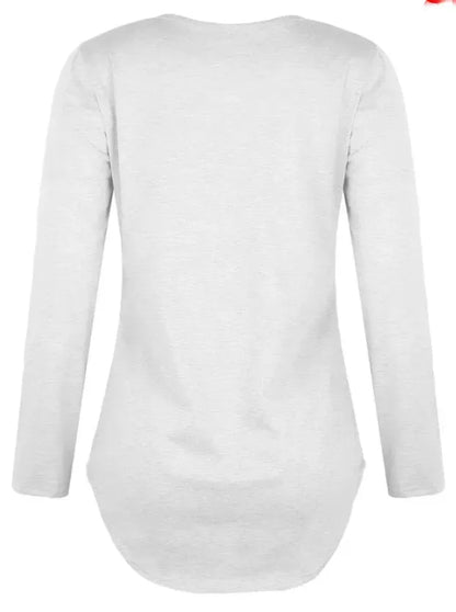 Casual Solid Crisscross Long sleeve Top