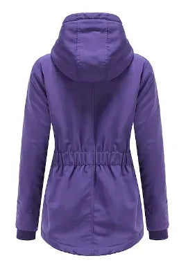 Women's Long Coat Windproof and Warm 3-in-1