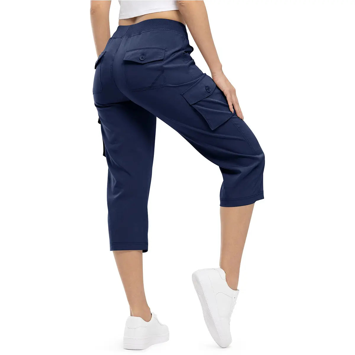 🌿🌿Womens Lightweight Capris Hiking Pants 6 Pockets Quick Dry Cargo Outdoor Trip Loose Shorts COMFY  MOMS OVER 30
