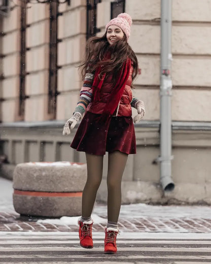 Fleece Lined Winter Warm Leggings for Women Thick Thermal Velvet Tights