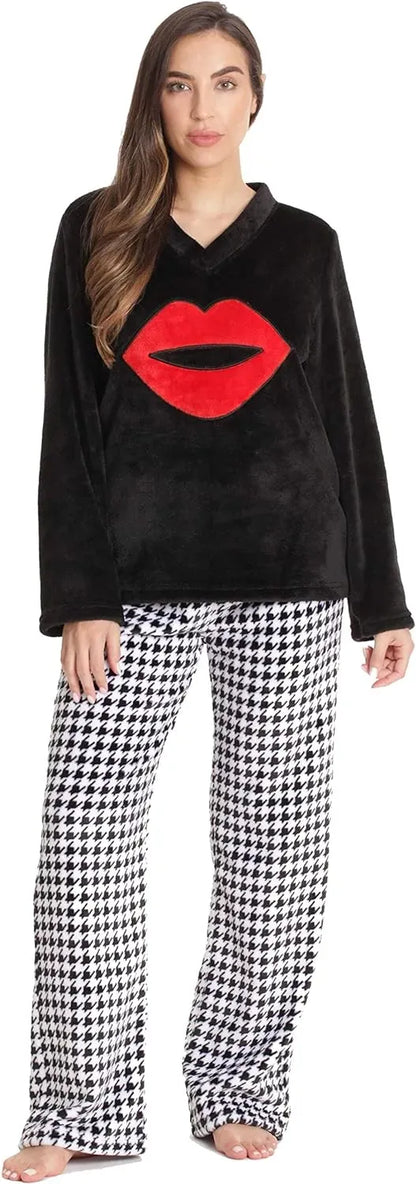 Plush Pajama Sets for Women