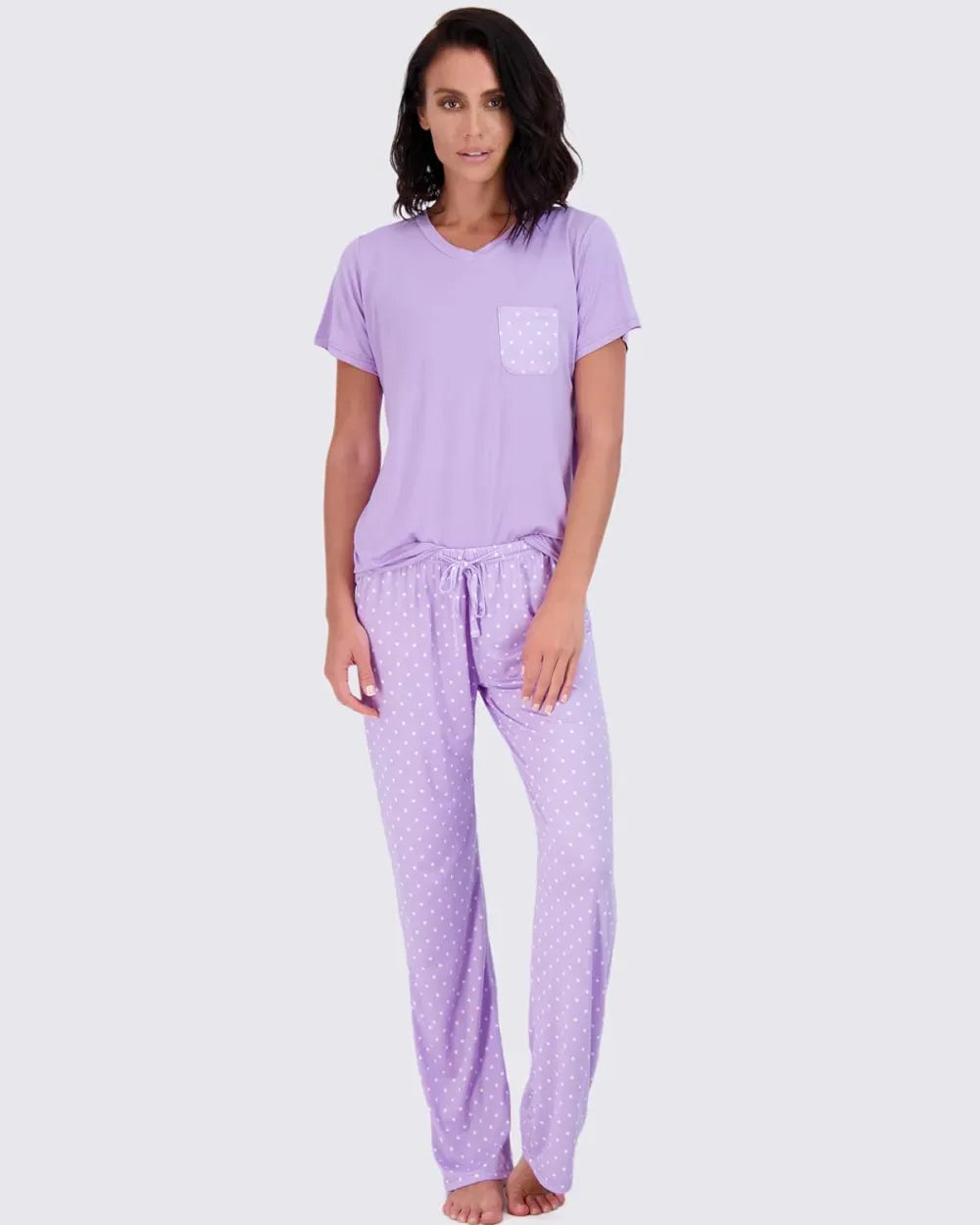 2 Pack: Women’s Pajama Set Super-Soft Short & Long Sleeve Top With Pants (Available In Plus Size)