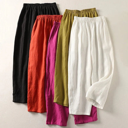 Amalia™ — Fluid Cotton and Linen Trousers