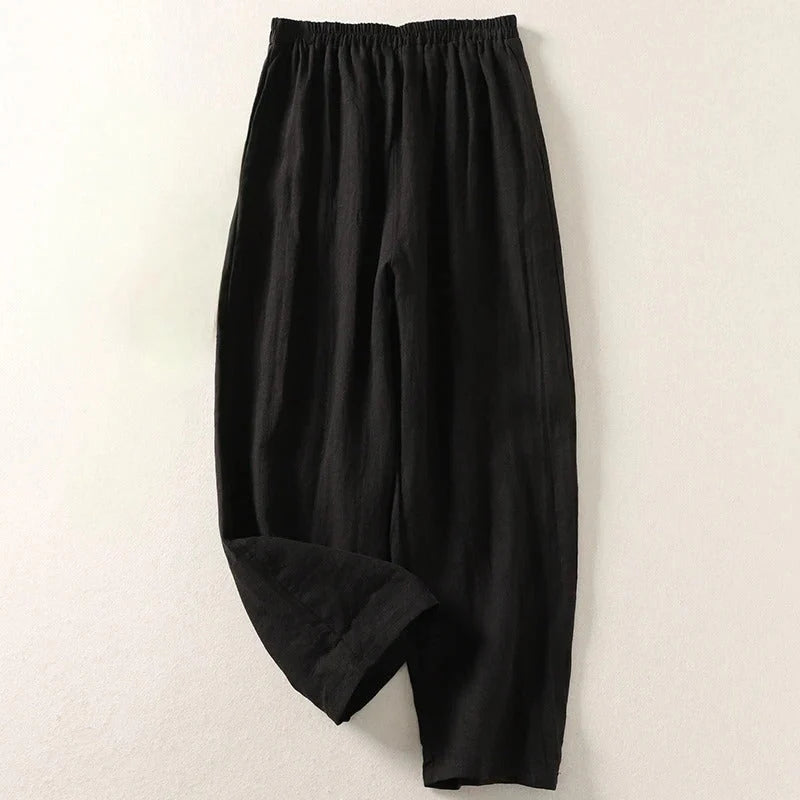 Amalia™ — Fluid Cotton and Linen Trousers