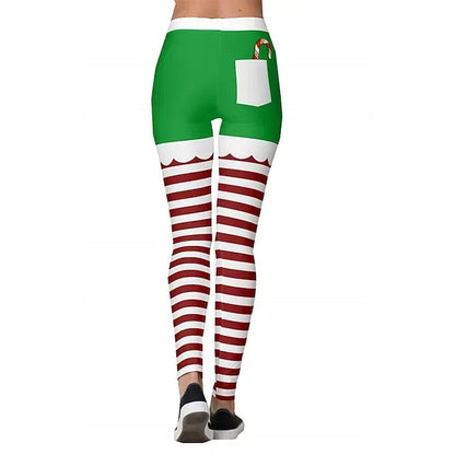 Santa Claus Leggings Jogger Pants Women's Christmas Christmas Christmas Eve Adults' Christmas New Year Eve Polyester Lycra Spandex Pants