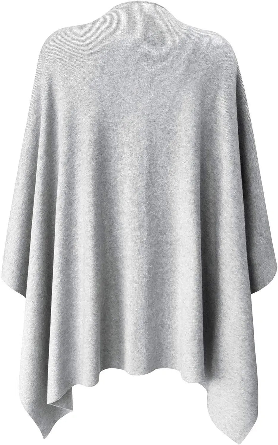 Womens Large Cross Front Poncho Sweater Wrap Topper Knitted Elegant Shawls Cape for Fall Winter