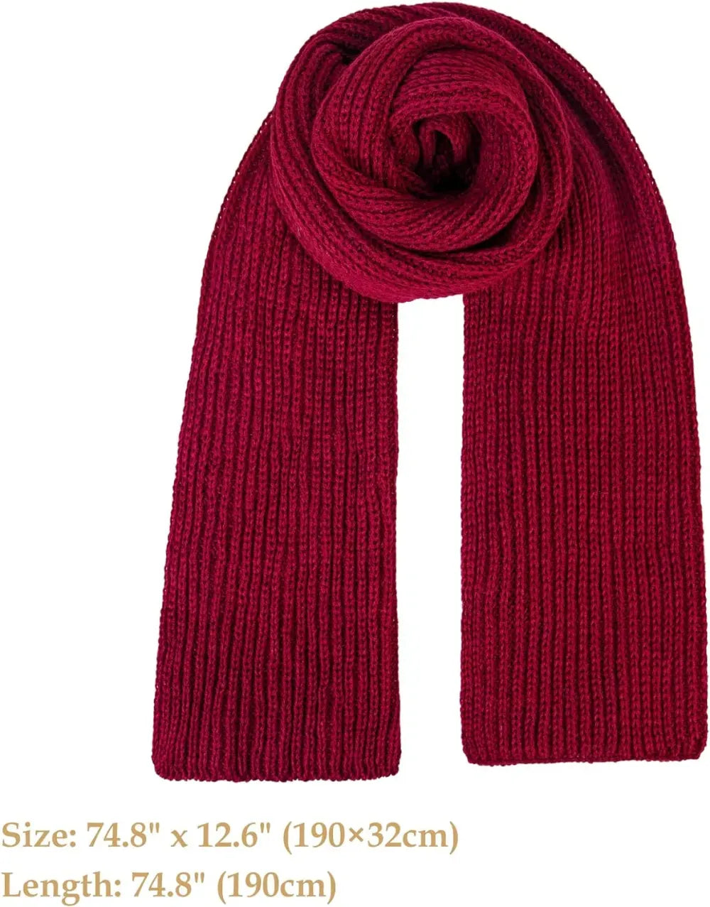 Women And Mens Winter Thick Cable Knit Wrap Chunky Long Warm Scarf