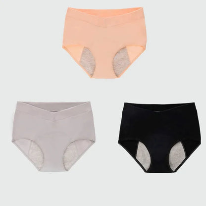 Plus Size V High Waist 100% Cotton Menstrual Panties