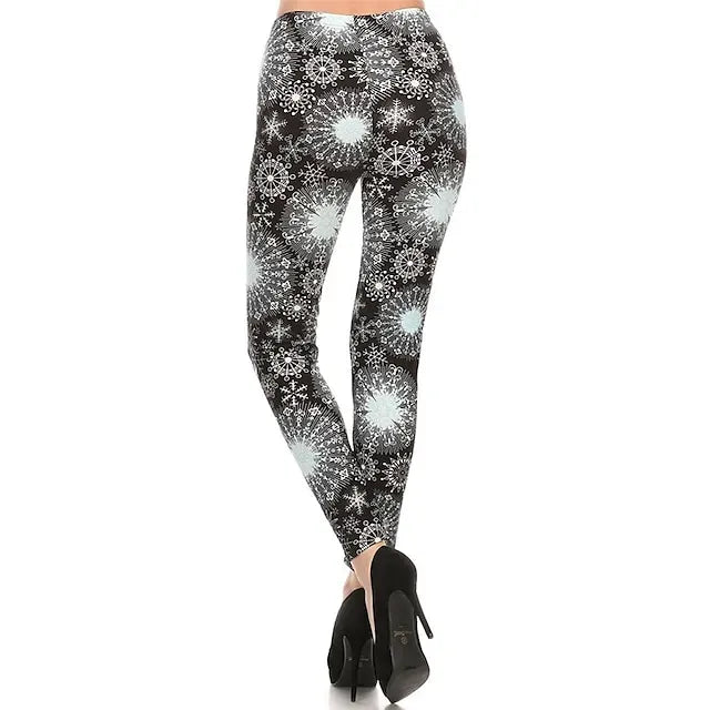Santa Claus Leggings Jogger Pants Women's Christmas Christmas Christmas Eve Adults' Christmas New Year Eve Polyester Lycra Spandex Pants