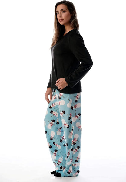 Women’s Pajama Pant Set - Nightgown with Matching Socks